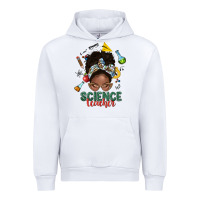 White science teacher afro messy bun Urban Hoodie - NancyCooperArtShop