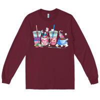 Burgundy dentist coffee cups Long Sleeve Tee - AdoDesignShop