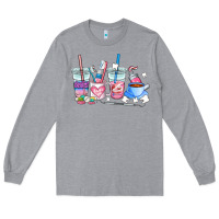 Heather Grey dentist coffee cups Long Sleeve Tee - AdoDesignShop
