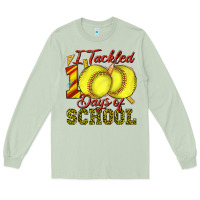 Matcha i tackled 100days of school softball Long Sleeve Tee - texasbilliewilder