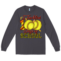 Smoke i tackled 100days of school softball Long Sleeve Tee - texasbilliewilder