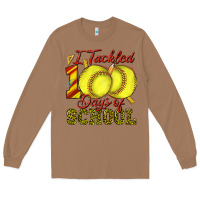 Toasted Coconut i tackled 100days of school softball Long Sleeve Tee - texasbilliewilder
