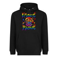 Black proud friend Heavyweight Hoodie - JahusDesignShop