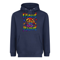 Navy proud friend Heavyweight Hoodie - JahusDesignShop