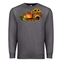 Charcoal Heather sunflower truck Premium Sweatshirt - JahusDesignShop