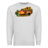Dove Grey sunflower truck Premium Sweatshirt - JahusDesignShop