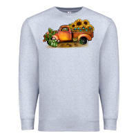 Heather Grey sunflower truck Premium Sweatshirt - JahusDesignShop