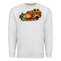 Oatmeal Heather sunflower truck Premium Sweatshirt - JahusDesignShop