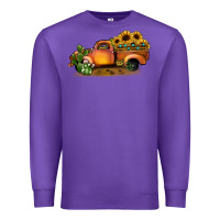 Purple sunflower truck Premium Sweatshirt - JahusDesignShop