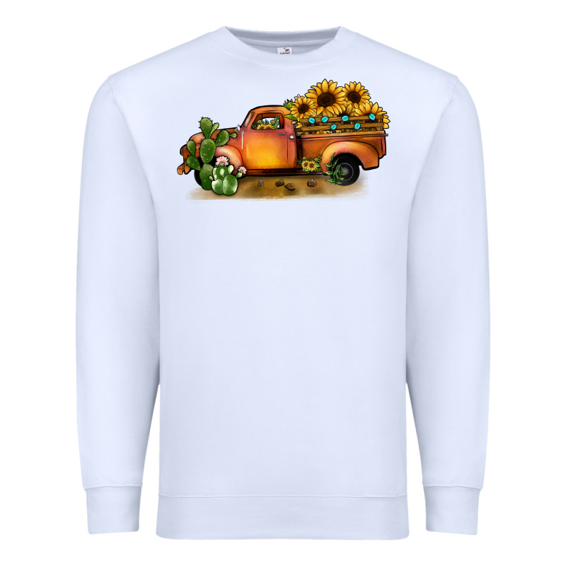 Sunflower Truck Premium Sweatshirt by JahusDesignShop | Teevron