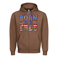Chestnut Born to be free Zipper Hoodie - Neo Western