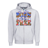 Heather Grey Born to be free Zipper Hoodie - Neo Western