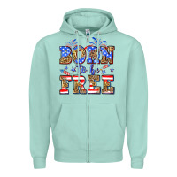 Seafoam Born to be free Zipper Hoodie - Neo Western