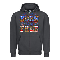 Smoke Born to be free Zipper Hoodie - Neo Western