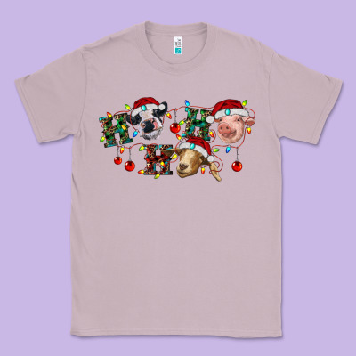 Hohoho Farm Animals Classic Tee Designed By Ranaportraitstore