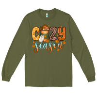 Army Green cozy season Long Sleeve Tee - Zillion Design Studio