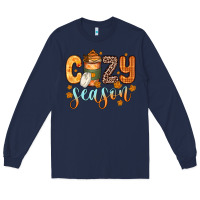 Navy cozy season Long Sleeve Tee - Zillion Design Studio