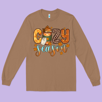 Cozy Season Long Sleeve Tee Designed By Zillion Design Studio