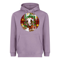 Lavender Christmas feeling jolly cow ornament Heavyweight Hoodie - Artiststas