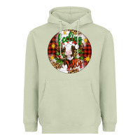 Matcha Christmas feeling jolly cow ornament Heavyweight Hoodie - Artiststas