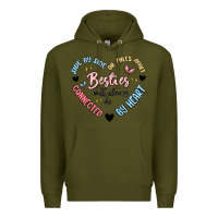 Army Green besties will always be Premium Hoodie - MaliasSmallBusiness