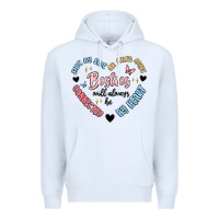White besties will always be Premium Hoodie - MaliasSmallBusiness