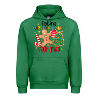 Emerald eating christmas cookies for two Urban Hoodie - MaliasSmallBusiness