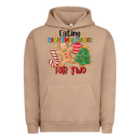 Pigment Burro eating christmas cookies for two Urban Hoodie - MaliasSmallBusiness