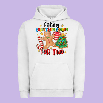 Eating Christmas Cookies For Two Urban Hoodie Designed By Maliassmallbusiness