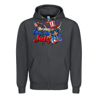 Smoke Happy 4th of July cow Zipper Hoodie - CowGirlArtShop