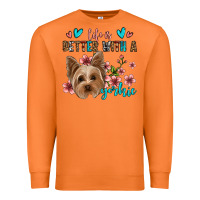 Carrot life is better with a yorkie Premium Sweatshirt - Jasminsmagicworld