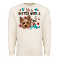 Sandshell life is better with a yorkie Premium Sweatshirt - Jasminsmagicworld