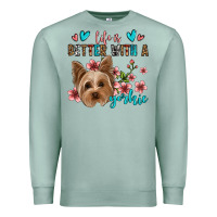 Seafoam life is better with a yorkie Premium Sweatshirt - Jasminsmagicworld