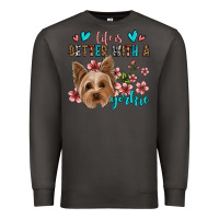Smoke life is better with a yorkie Premium Sweatshirt - Jasminsmagicworld