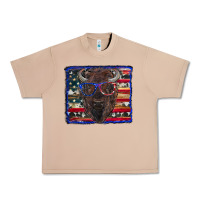Burro bison with american flag Urban Heavy Tee - RanaPortraitStore