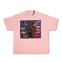 Salmon bison with american flag Urban Heavy Tee - RanaPortraitStore