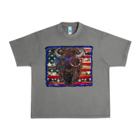 Tornado bison with american flag Urban Heavy Tee - RanaPortraitStore