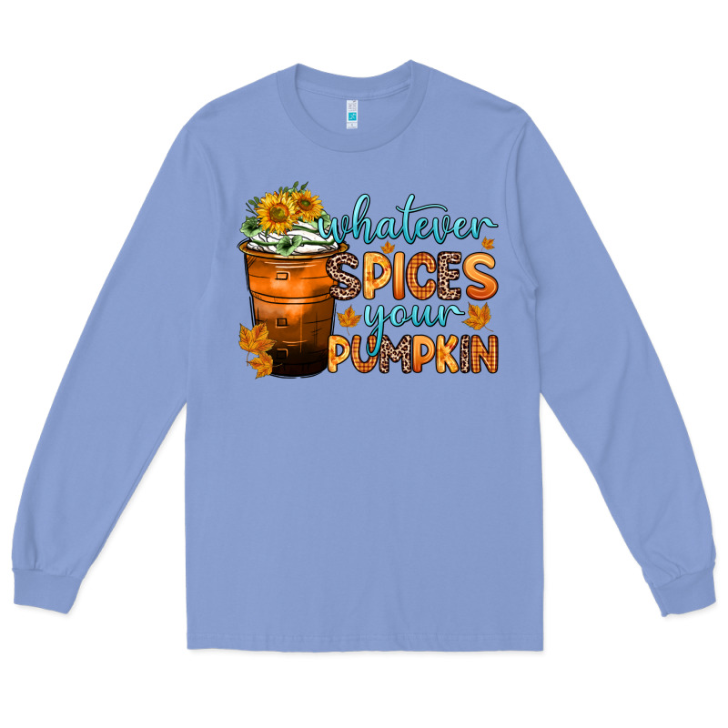 Whatever Spices Your Pumpkin Long Sleeve Tee by Zillion Design Studio | Teevron