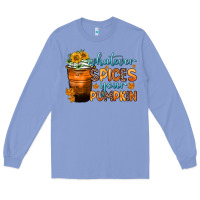 Colony Blue whatever spices your pumpkin Long Sleeve Tee - Zillion Design Studio