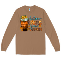 Toasted Coconut whatever spices your pumpkin Long Sleeve Tee - Zillion Design Studio