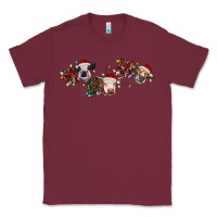 Burgundy hohoho christmas cows Classic Tee - RanaPortraitStore