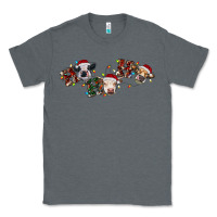 Charcoal Heather hohoho christmas cows Classic Tee - RanaPortraitStore