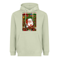 Matcha Christmas Feeling Jolly Santa Heavyweight Hoodie - Artiststas