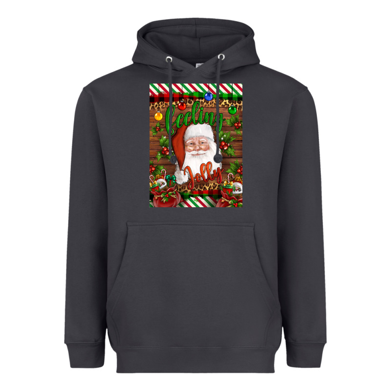 Christmas Feeling Jolly Santa Heavyweight Hoodie by Artiststas | Teevron