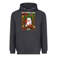 Smoke Christmas Feeling Jolly Santa Heavyweight Hoodie - Artiststas