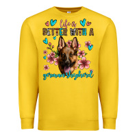 Lemon life is better with a german shepherd Premium Sweatshirt - Jasminsmagicworld