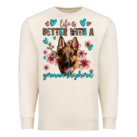 Sandshell life is better with a german shepherd Premium Sweatshirt - Jasminsmagicworld