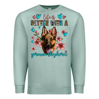 Seafoam life is better with a german shepherd Premium Sweatshirt - Jasminsmagicworld