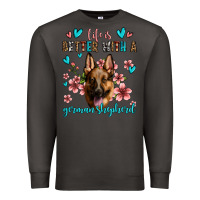 Smoke life is better with a german shepherd Premium Sweatshirt - Jasminsmagicworld
