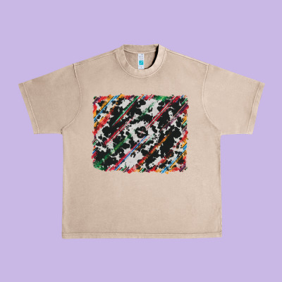Urban Heavy Tee cowhide and serape background